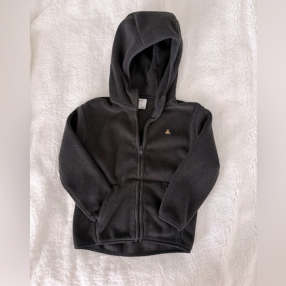 GAP Kids Black Fleece Hoodie